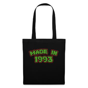 Made in 1993 - Tote Bag - black - Front