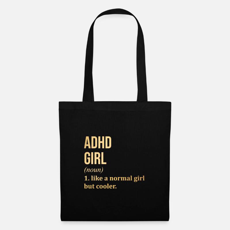 ADHD - Tote Bag - black