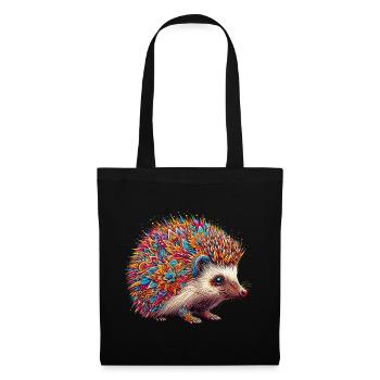 Hérisson - Sac en tissu - noir - Devant