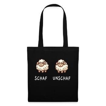 Moutons et moutons - Sac en tissu - noir - Devant