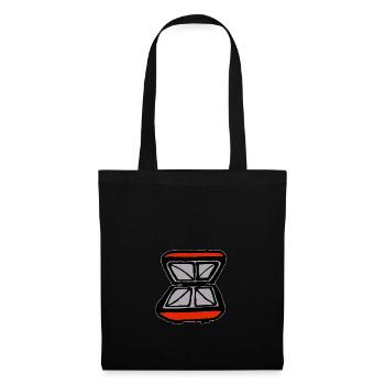 Sandwich grille-pain Snack pain grillé - Sac en tissu - noir - Devant