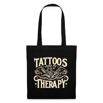 Tattoos Are My Therapy 9 - Stoffbeutel - Schwarz - Vorne