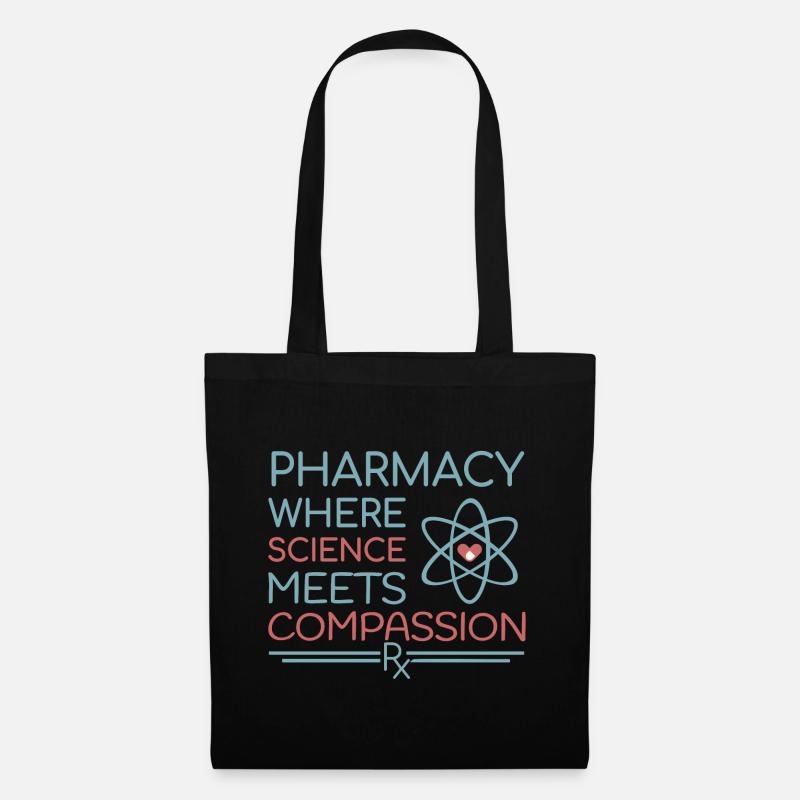 Apotheke where science meets compassion - Stoffbeutel - Schwarz