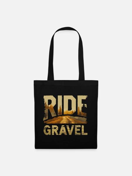 Ride Gravel Sunset - Tote Bag - black
