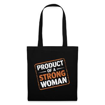 Product Of A Strong Woman 13 - Stoffbeutel - Schwarz - Vorne