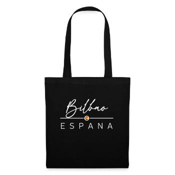 Spain - Bilbao - Spanien - Espana - Stoffbeutel - Schwarz - Vorne