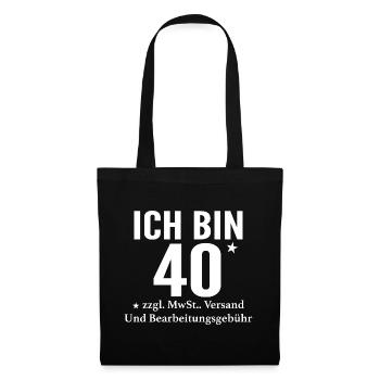 J’ai 40+ drôles de paroles pour les gens cool - Sac en tissu - noir - Devant