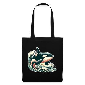 Orque Épaulard - Sac en tissu - noir - Devant