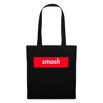 smash jugendwort lustiger spruch geschenk shirt - Stoffbeutel - Schwarz - Vorne