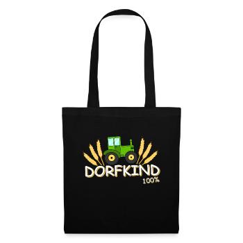 Dorfkind 100% - Tote Bag - black - Front