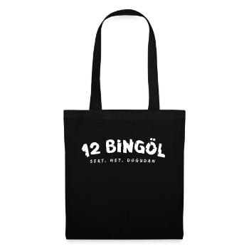 12 Bingöl - Stoffbeutel - Schwarz - Vorne