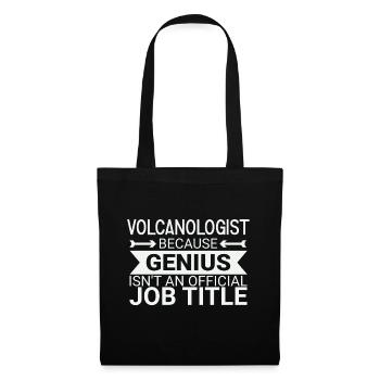 Volcanologist Genius Volcanology - Tote Bag - black - Front