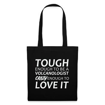 Volcanologist crazy Volcanology - Tote Bag - black - Front
