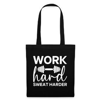 Motivational Fitness Handwritten Design - Tote Bag - black - Front