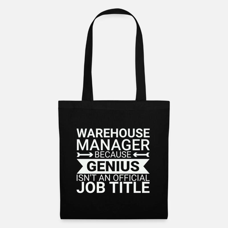 Warehouse Manager Genius - Stoffbeutel - Schwarz