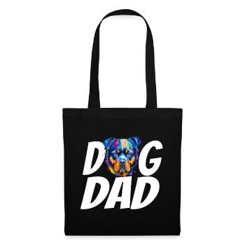 Dog Dad Rottweiler Shirt – Proud Rottweiler Owner - Tote Bag - black - Front