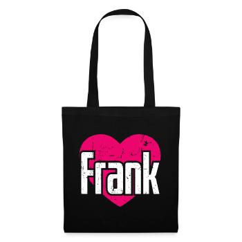 I Love Frank Pink Heart I Love Frank - Tote Bag - black - Front