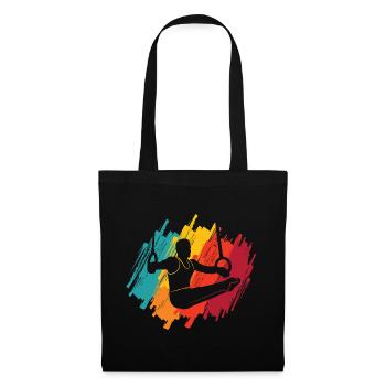Gymnasts Retro Gymnastics Ring Gymnastics Gymnastics - Tote Bag - black - Front
