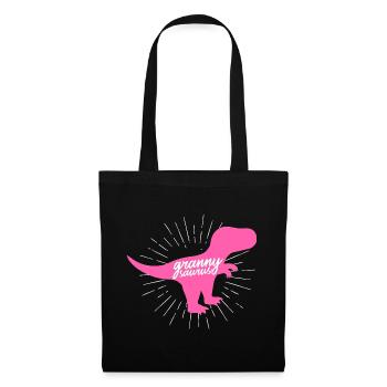Grannysaurus T-Rex Dinosaur Funny Granny Nan - Tote Bag - black - Front