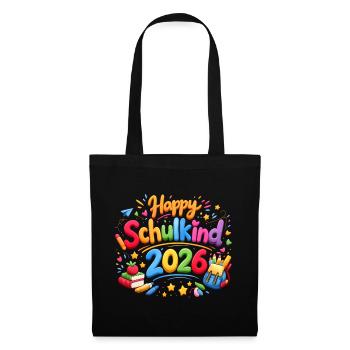 Don d’inscription scolaire Happy Schoolchild 2026 - Sac en tissu - noir - Devant