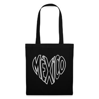 Mexiko Perspektiv Schriftzug - Stoffbeutel - Schwarz - Vorne