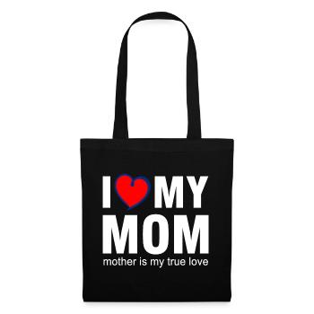 J’adore le t-shirt True Love de ma mère - Sac en tissu - noir - Devant