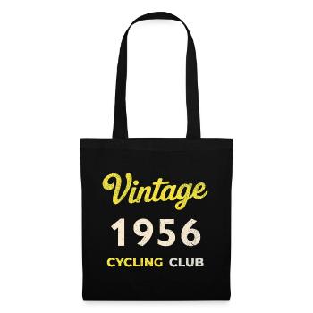 Vintage 1956 – Cycling Club Retro Birth Year - Tote Bag - black - Front