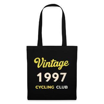 Vintage 1997 – Cycling Club Retro Birth Year - Tote Bag - black - Front