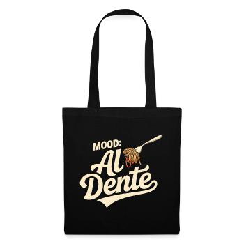 Al Dente Mood | Pasta Saying - Tote Bag - black - Front