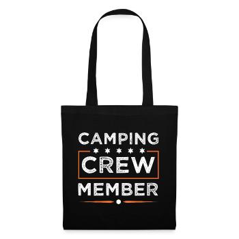 Camping Crew - Stoffbeutel - Schwarz - Vorne