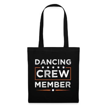 Équipe de danse - Sac en tissu - noir - Devant