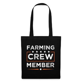 Farming Crew - Stoffbeutel - Schwarz - Vorne