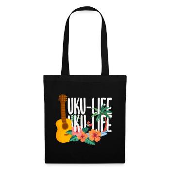 Funny Ukulele Designs and Sayings - Tote Bag - black - Front