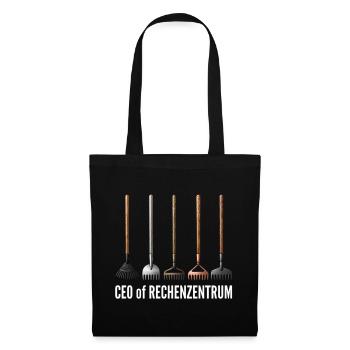 CEO of Rechenzentrum Gärtner Garten Gartenarbeit - Stoffbeutel - Schwarz - Vorne