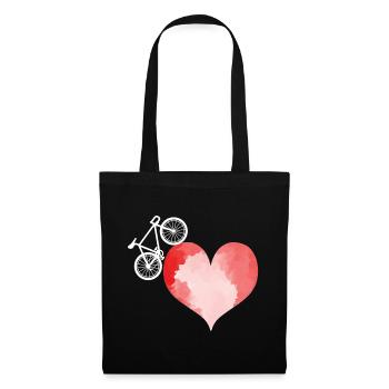 Radfahren Fahrrad Sport Radfahren Radfahrer - Stoffbeutel - Schwarz - Vorne