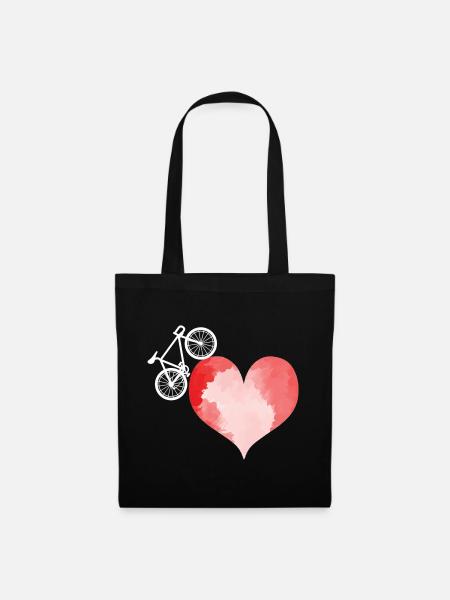 Radfahren Fahrrad Sport Radfahren Radfahrer - Stoffbeutel - Schwarz