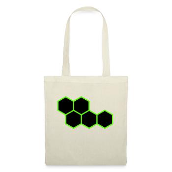 Hexagones - Sac en tissu - nature - Devant