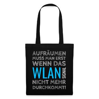 Wi-Fi tidying up teens - Tote Bag - black - Front