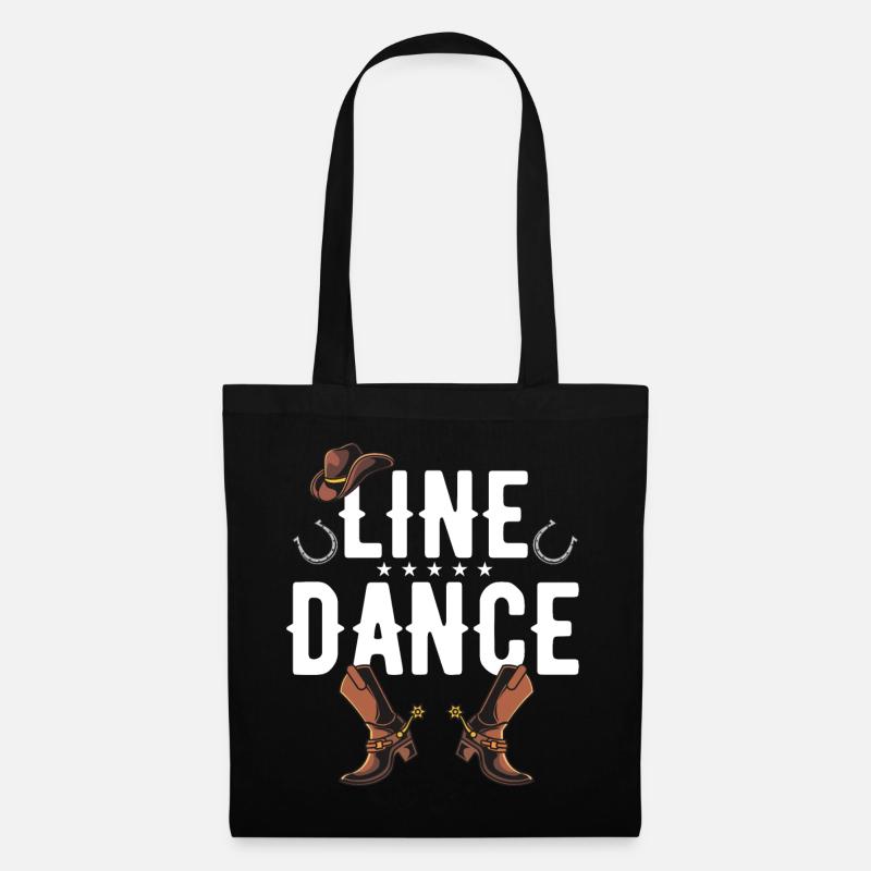 line dance - Tote Bag - black
