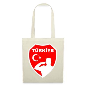 Turkey Türkiye Turquie Soldats Fierté Honneur Deuil - Sac en tissu - nature - Devant