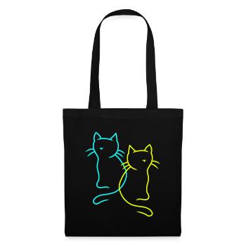 Cats, Pets, Kitten, Cat, Gift Idea - Tote Bag - black - Front