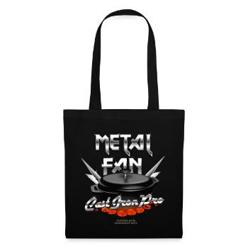 Ventilateur en métal Fonte Pro | T-shirts Dutch Oven - Sac en tissu - noir - Devant