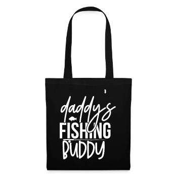 Daddy's Fishing Buddy Cute Kids Hobby - Tote Bag - black - Front