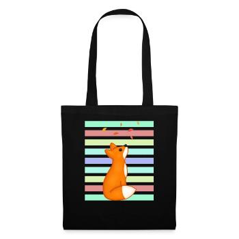 Red fox in the sunset - Tote Bag - black - Front