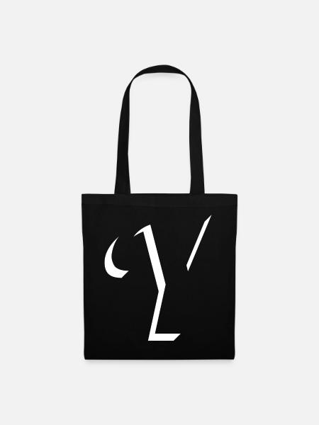 Letter Y, Name, der Buchstabe Y - Stoffbeutel - Schwarz
