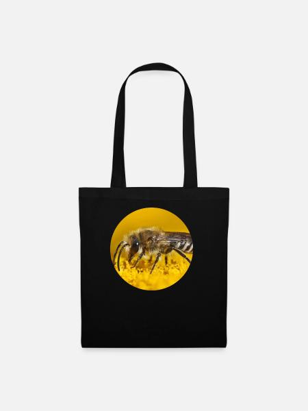 Honey Bee Bees Photography - Tote Bag - black