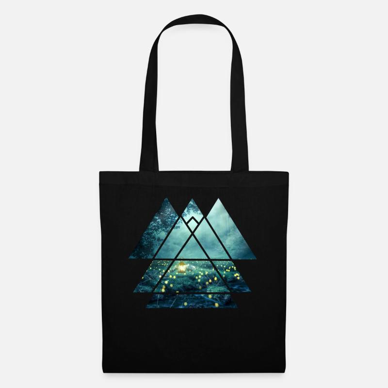 Abstract Forest Art - Tote Bag - black