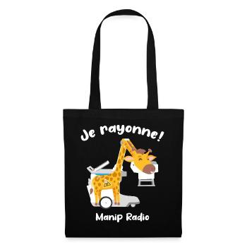 Je rayonne Manip radio Girafe Radiologie médicale - Sac en tissu - noir - Devant