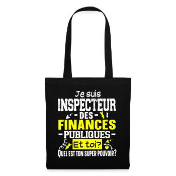 Inspecteur Finances Publiques Impôts Métier - Sac en tissu - noir - Devant