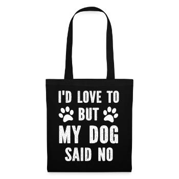 Chiens Chiens - Sac en tissu - noir - Devant